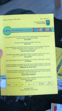 Image of Jurnal Pendidikan Sains Integra